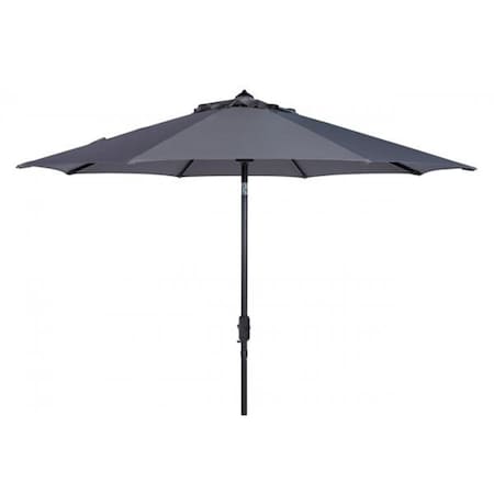Safavieh 9 ft. UV Resistant Ortega Auto Tilt Crank Umbrella, Grey PAT8001E